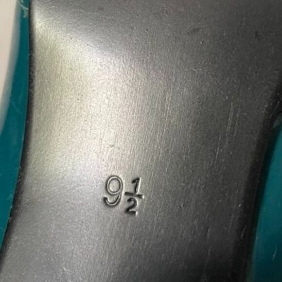 Gabriella Rocha Shelby2 Teal Patent Leather T-Strap Pumps - Picture 10 of 10